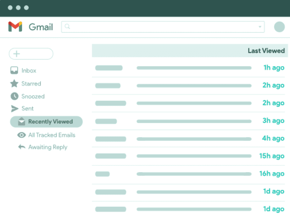 Tracked Emails List